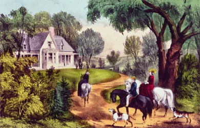 Summer in the Country, published by Nathaniel Currier and James Merritt Ives